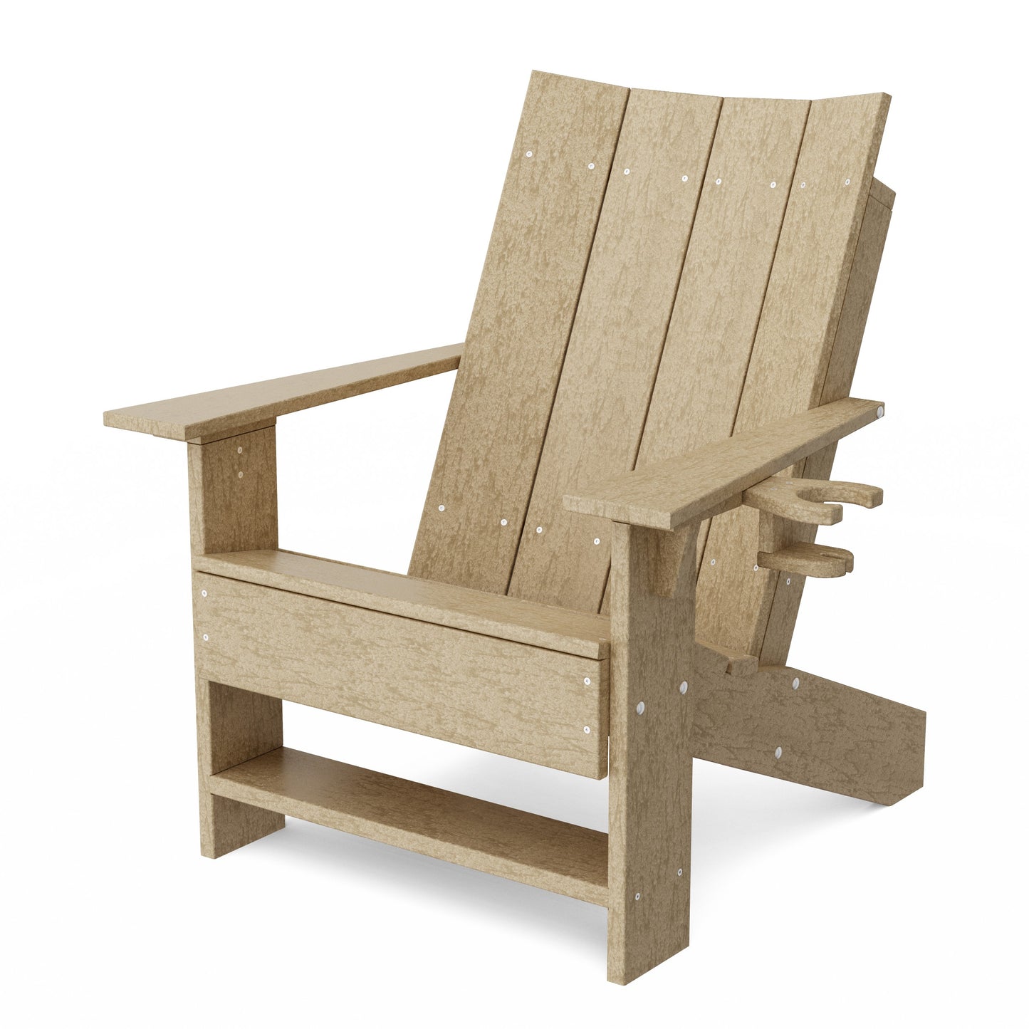 Contemporary Modern Adirondack Chair with Cup Holder
