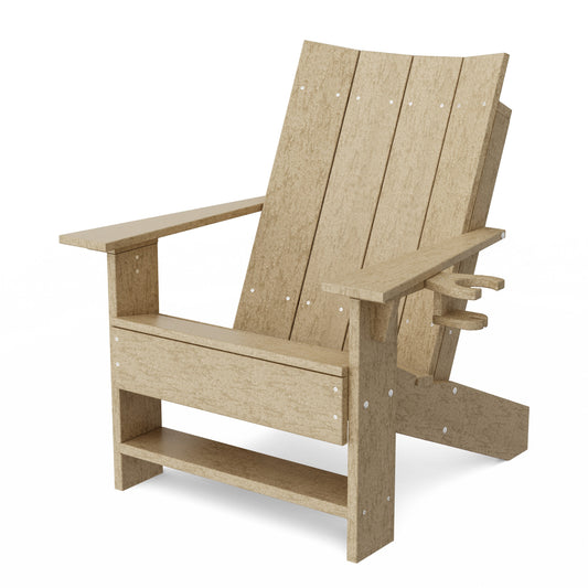 Contemporary Modern Adirondack Chair with Cup Holder