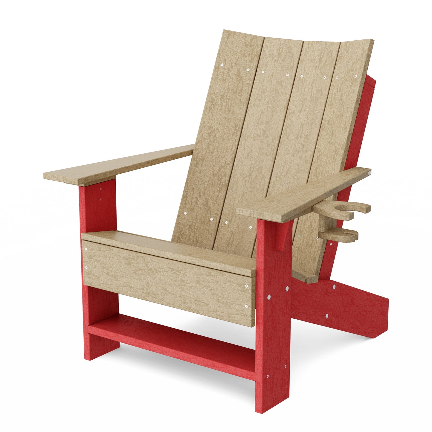 Contemporary Modern Adirondack Chair with Cup Holder