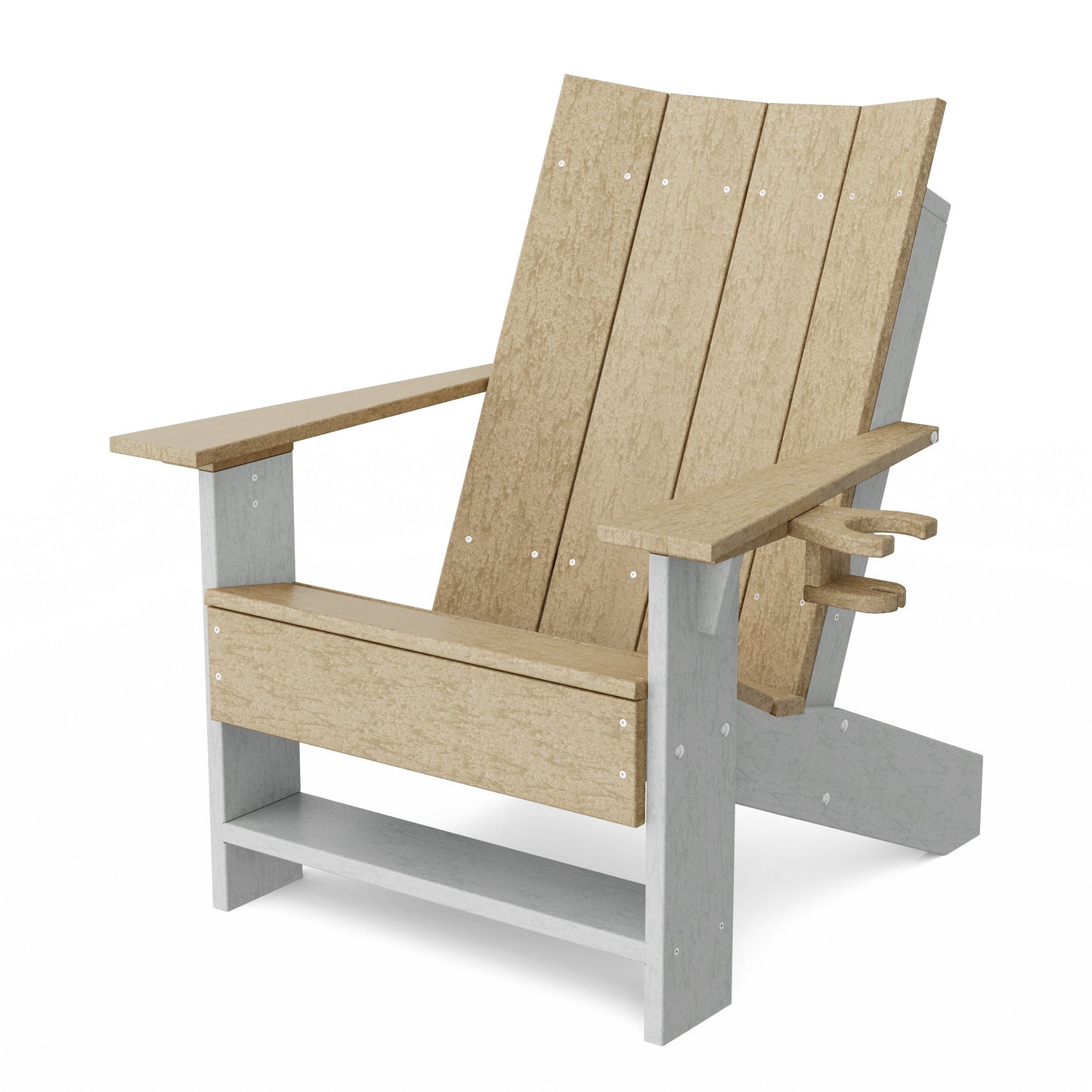 Contemporary Modern Adirondack Chair with Cup Holder