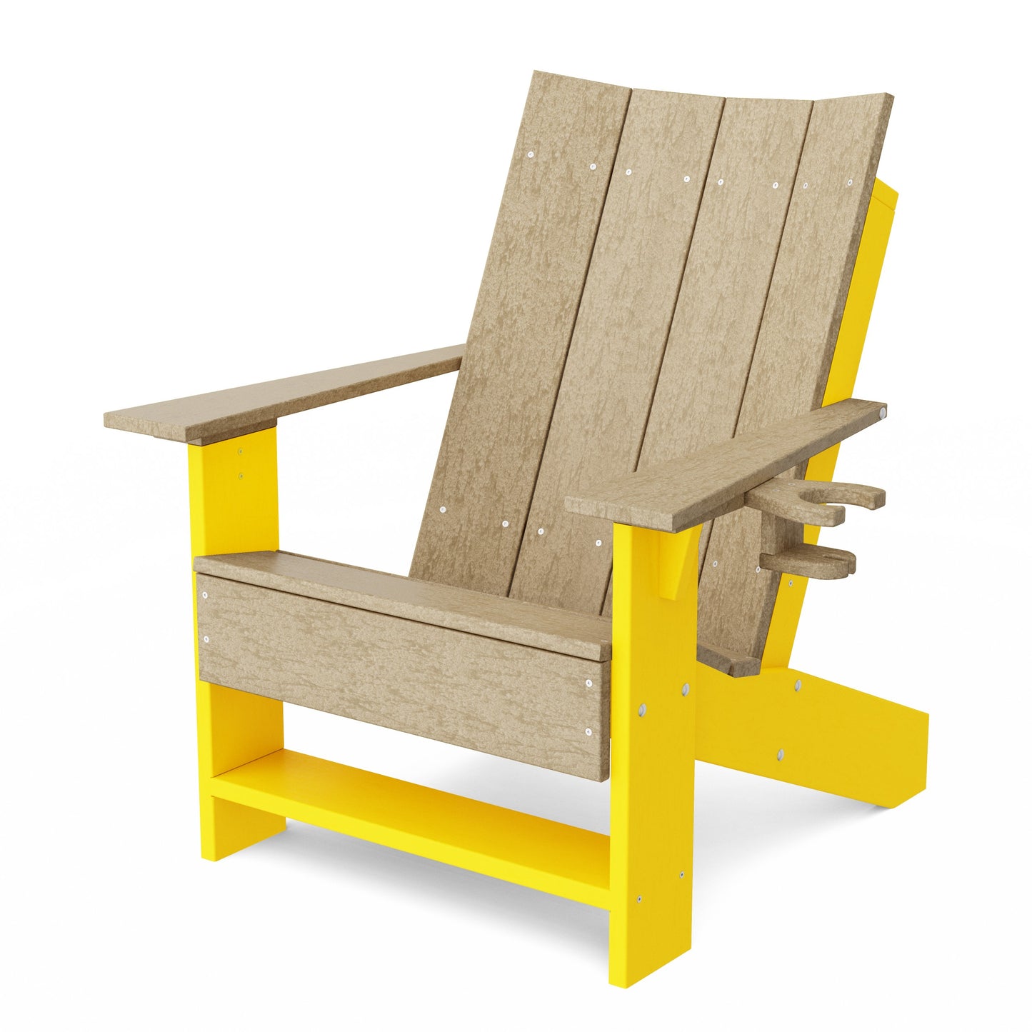 Contemporary Modern Adirondack Chair with Cup Holder