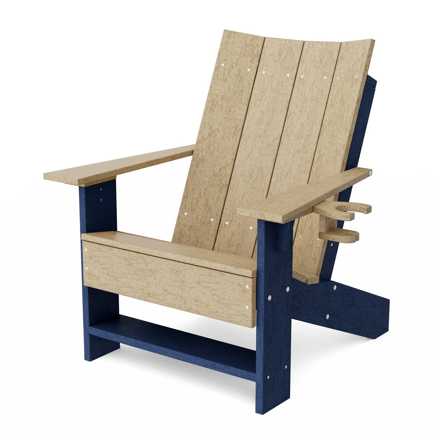 Contemporary Modern Adirondack Chair with Cup Holder