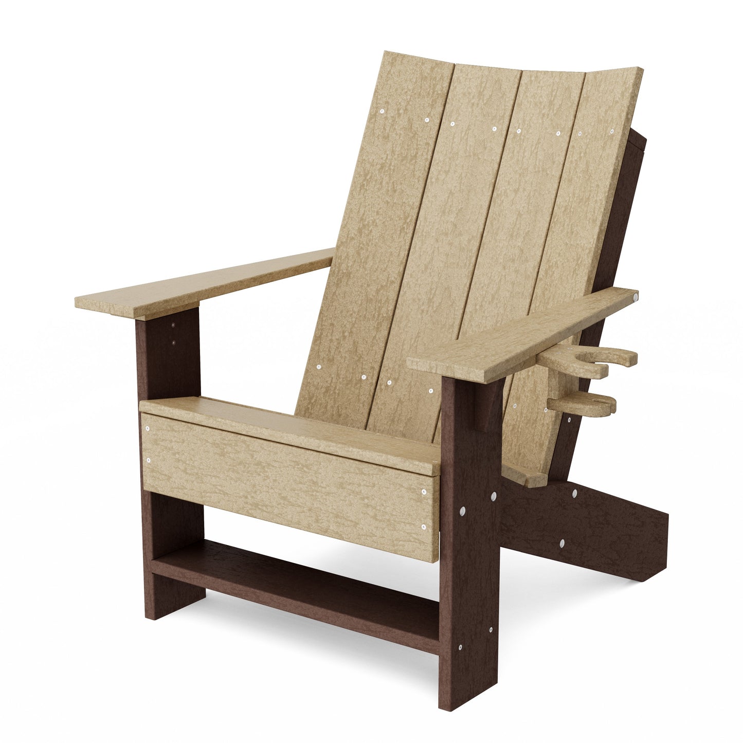 Contemporary Modern Adirondack Chair with Cup Holder
