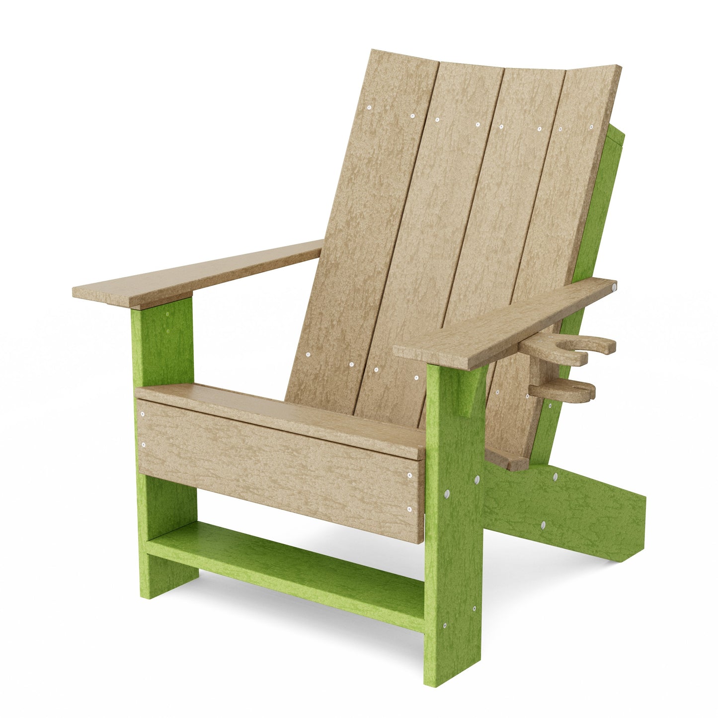 Contemporary Modern Adirondack Chair with Cup Holder