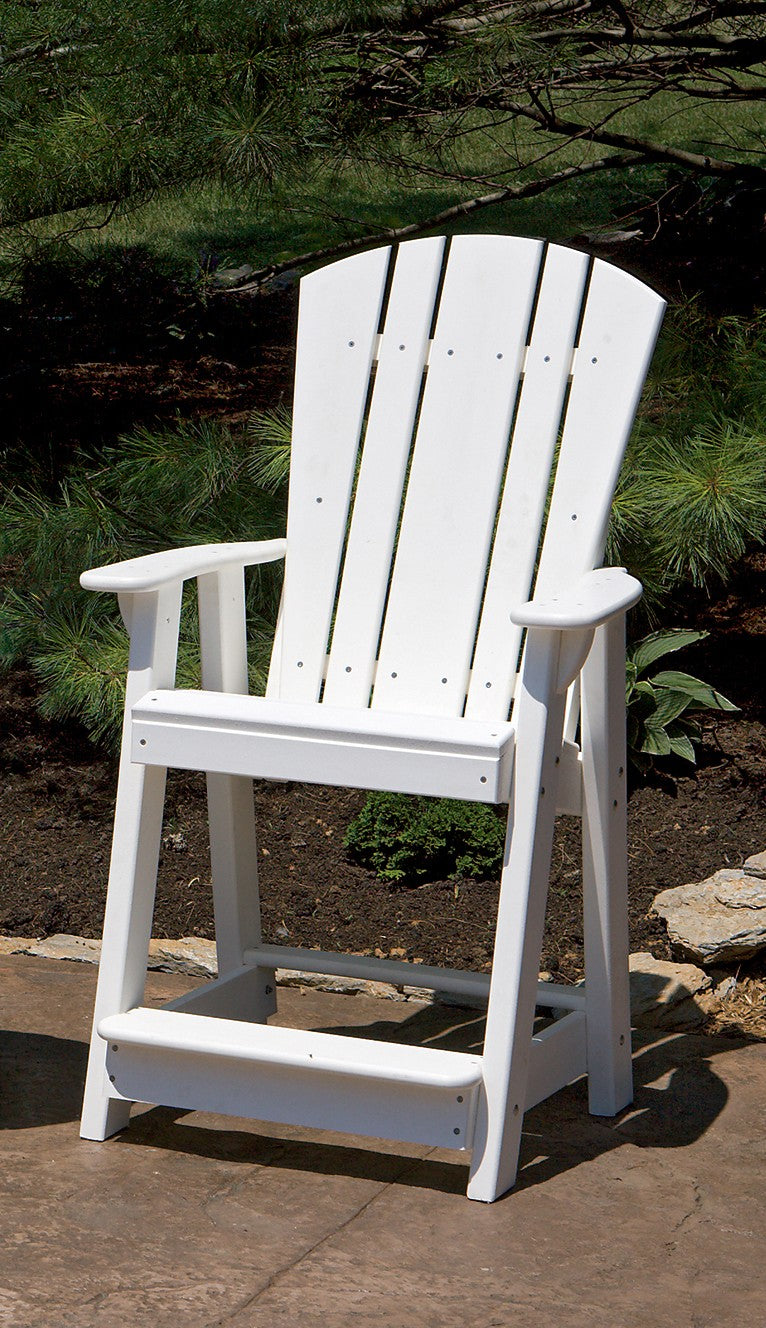 heritage balcony chair in white