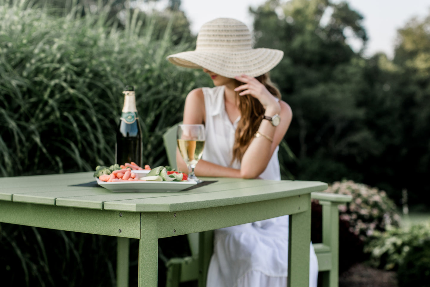 Classic Adirondack 3-Piece Bar Height Bistro Set