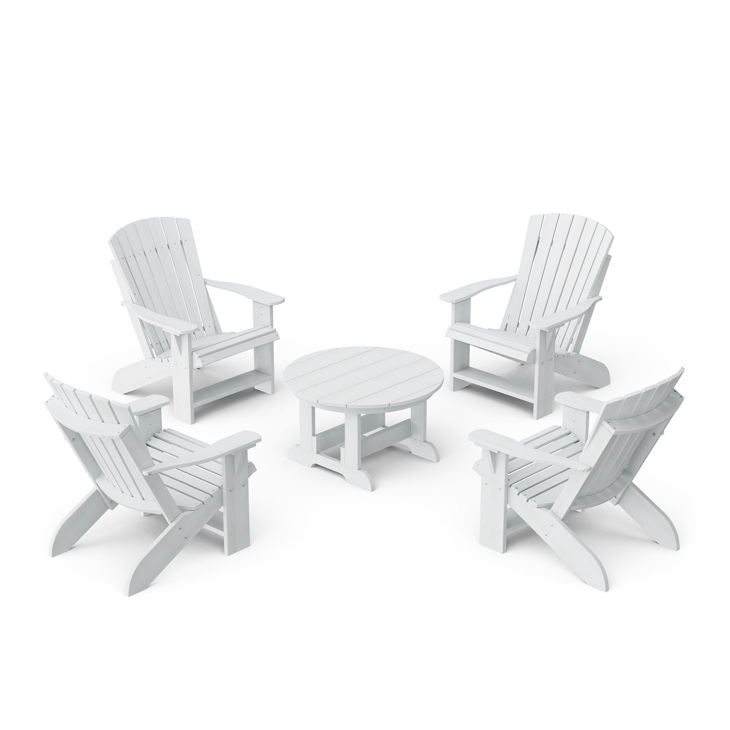 Heritage 5-Piece Adirondack Chair Conversation Set