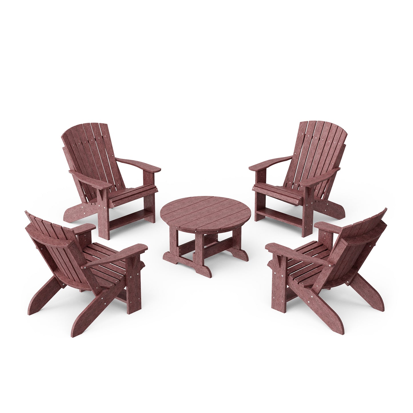 Heritage 5-Piece Adirondack Chair Conversation Set