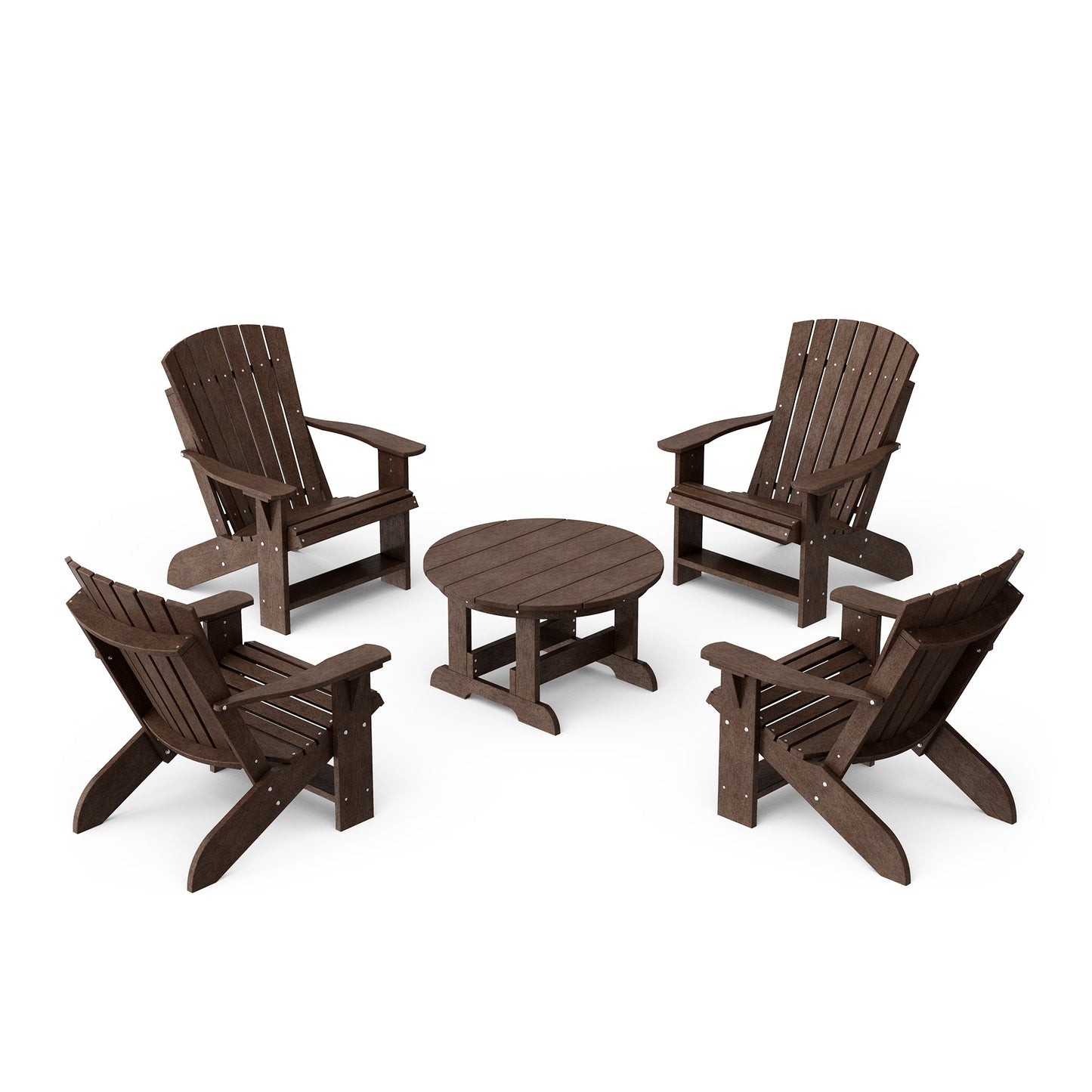 Heritage 5-Piece Adirondack Chair Conversation Set