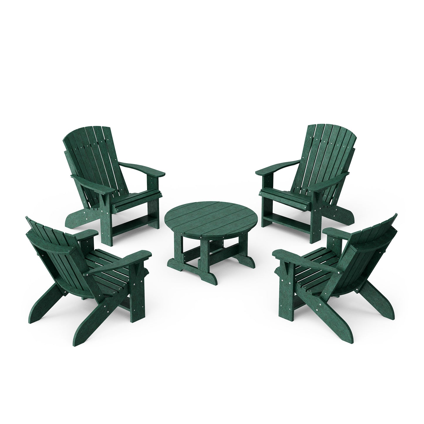 Heritage 5-Piece Adirondack Chair Conversation Set
