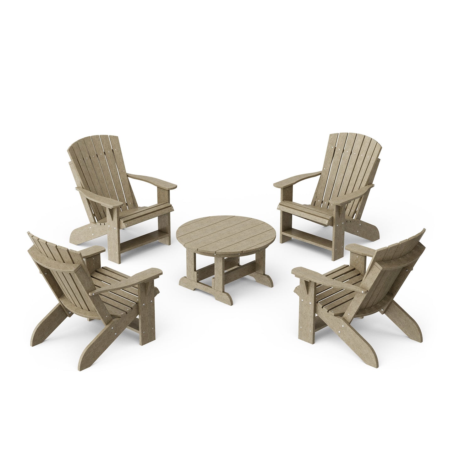 Heritage 5-Piece Adirondack Chair Conversation Set