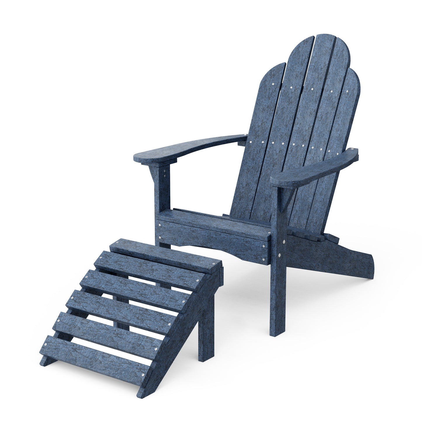 Classic Adirondack Chair with Ottoman Set