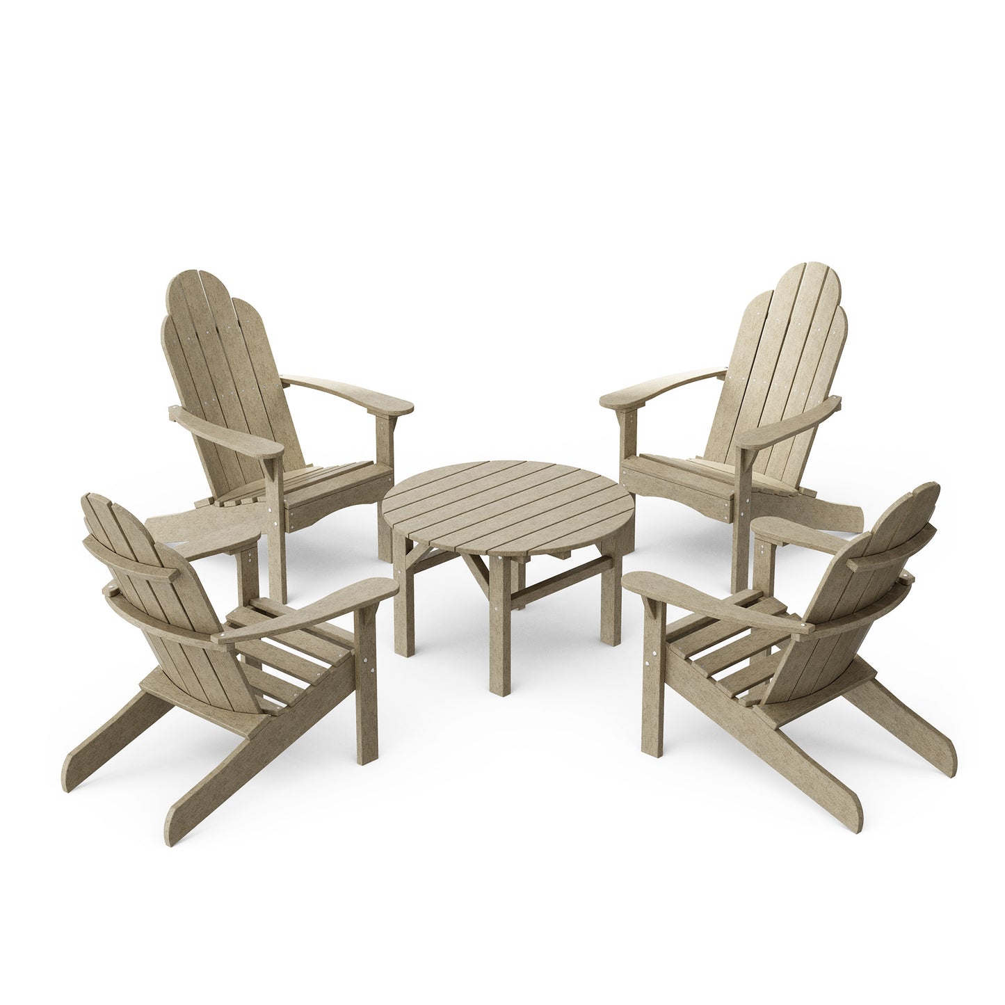 Classic 5-Piece Adirondack Conversation Set