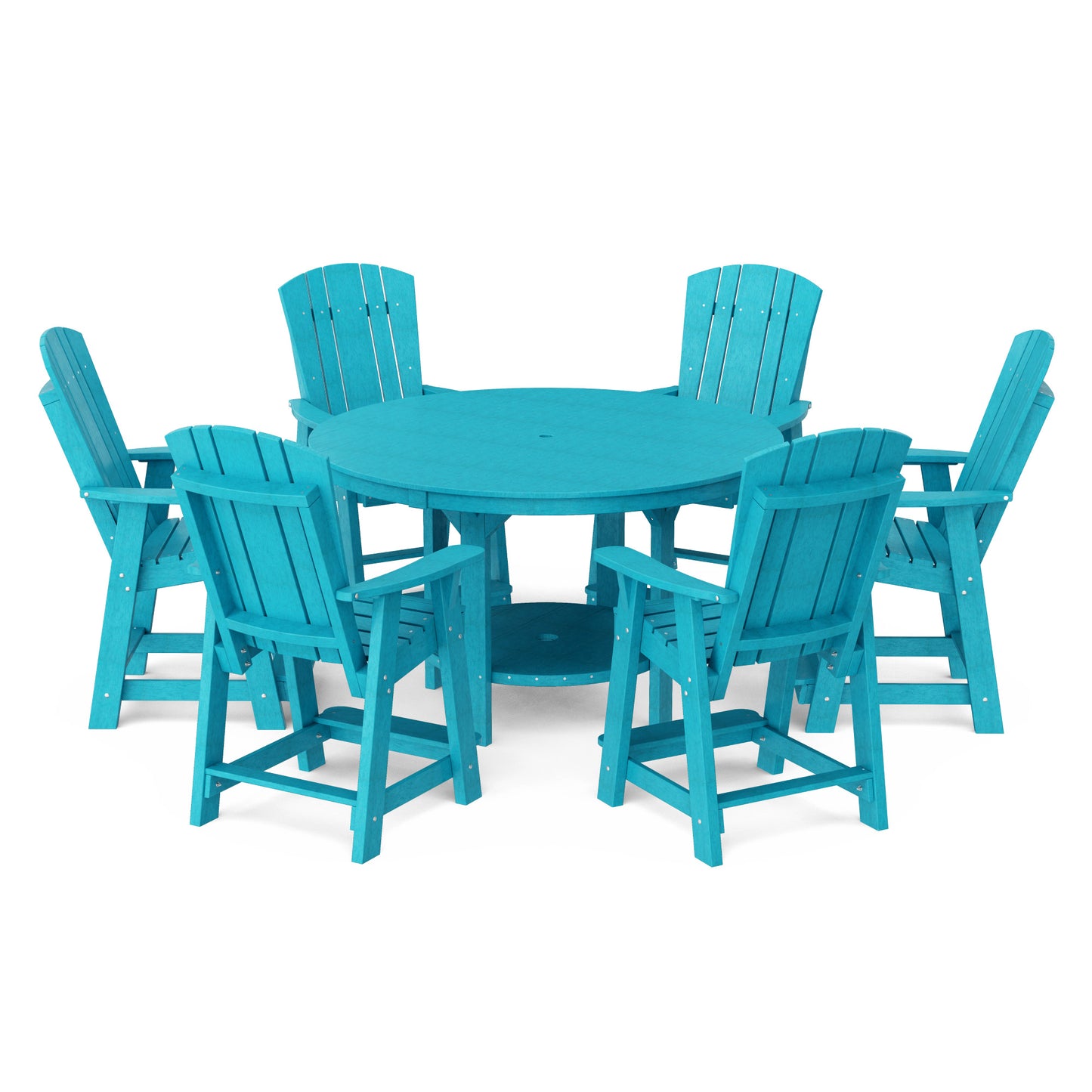 Heritage 7-Piece Round Counter Height Dining Set