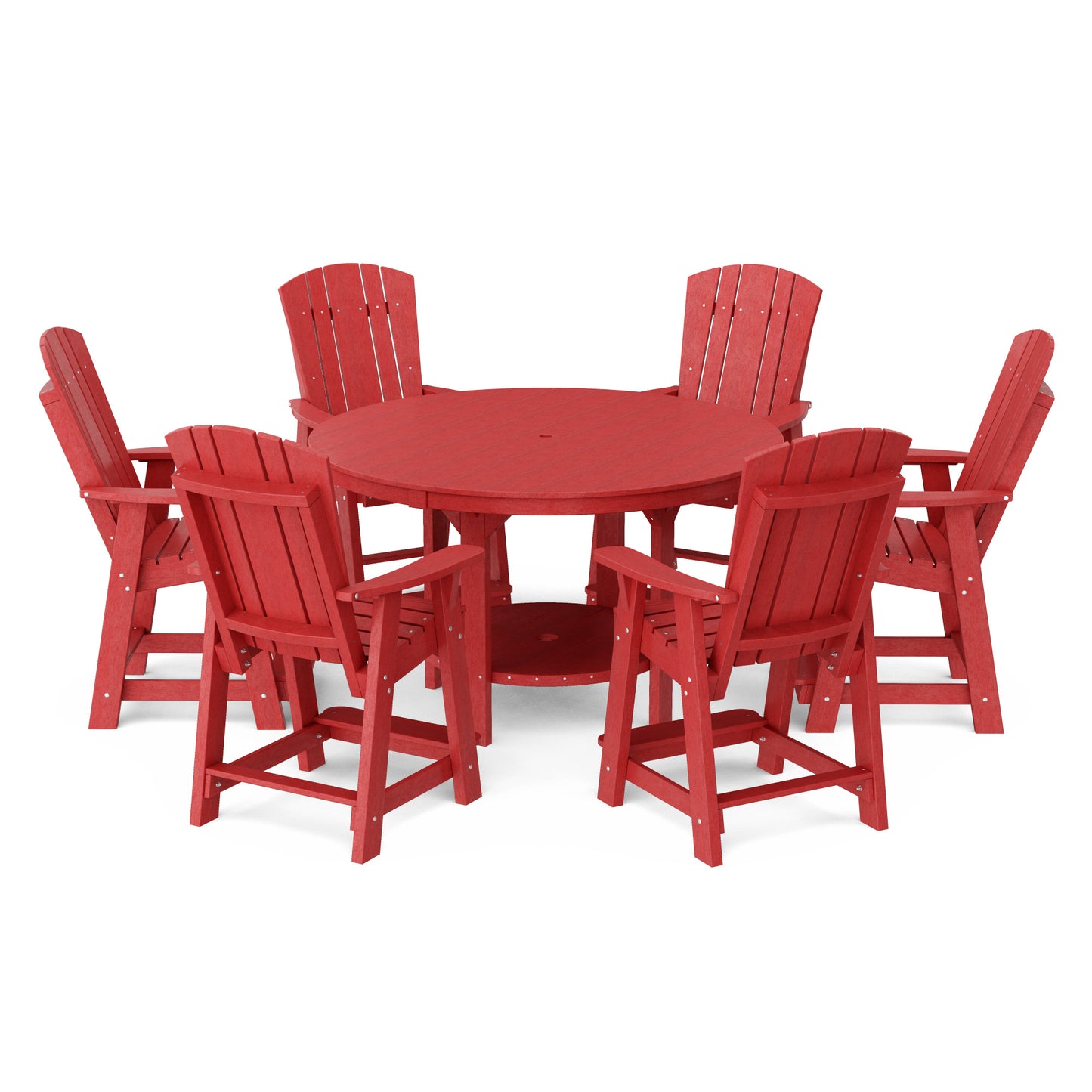 Heritage 7-Piece Round Counter Height Dining Set
