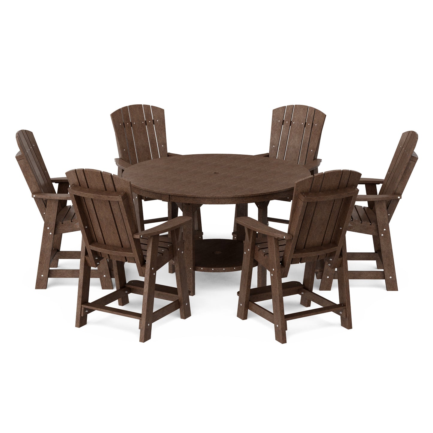 Heritage 7-Piece Round Counter Height Dining Set