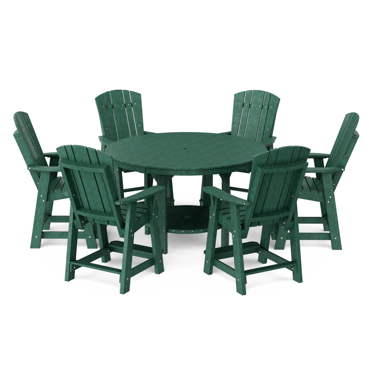 Heritage 7-Piece Round Counter Height Dining Set