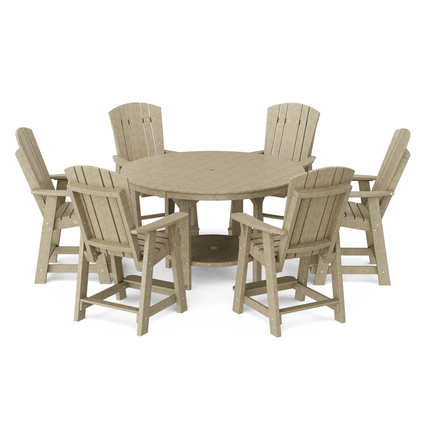 Heritage 7-Piece Round Counter Height Dining Set