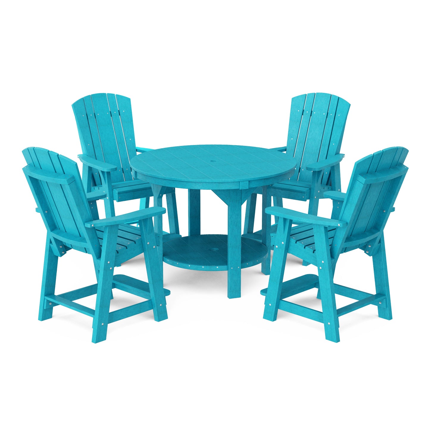 Heritage 5-Piece Round Counter Height Dining Set