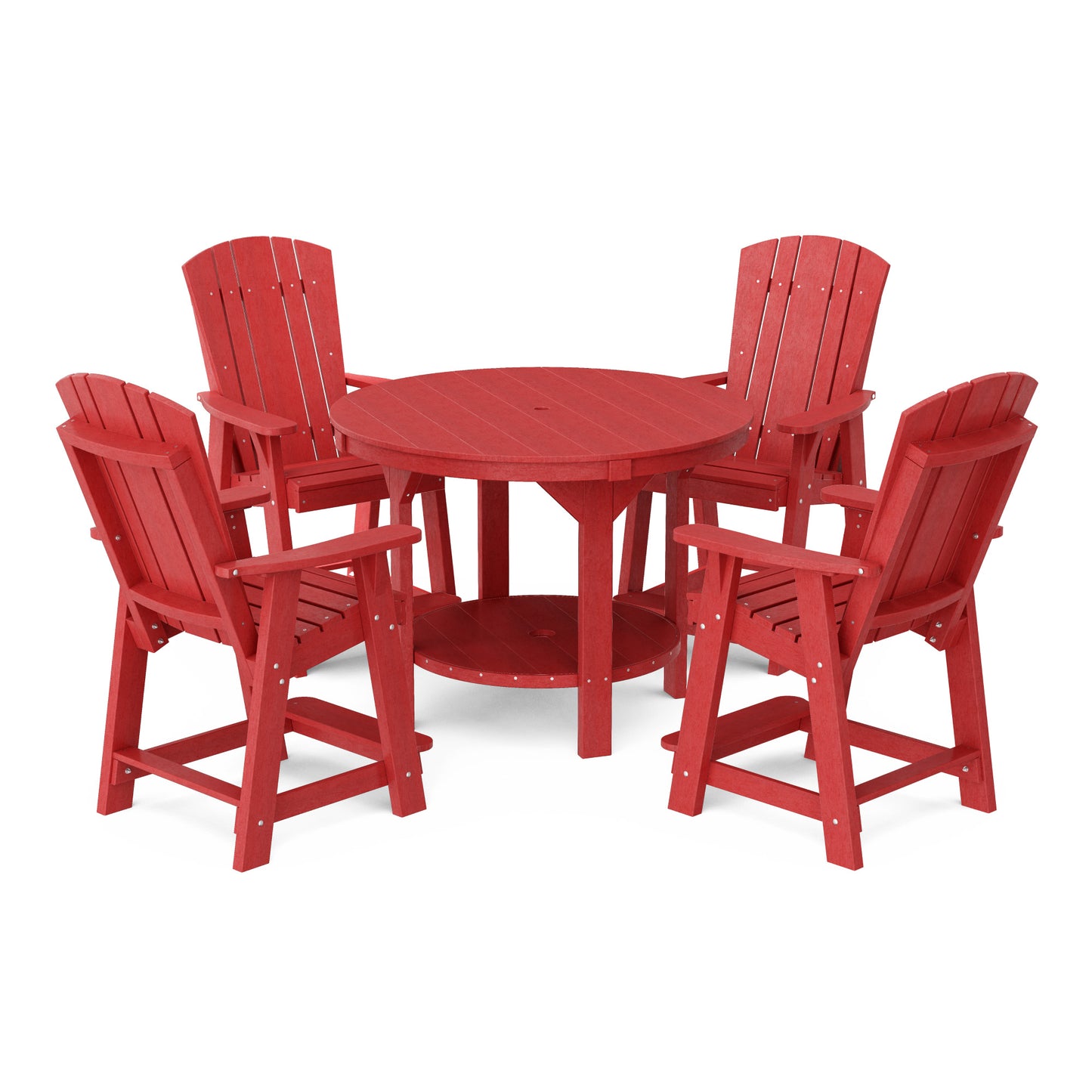 Heritage 5-Piece Round Counter Height Dining Set