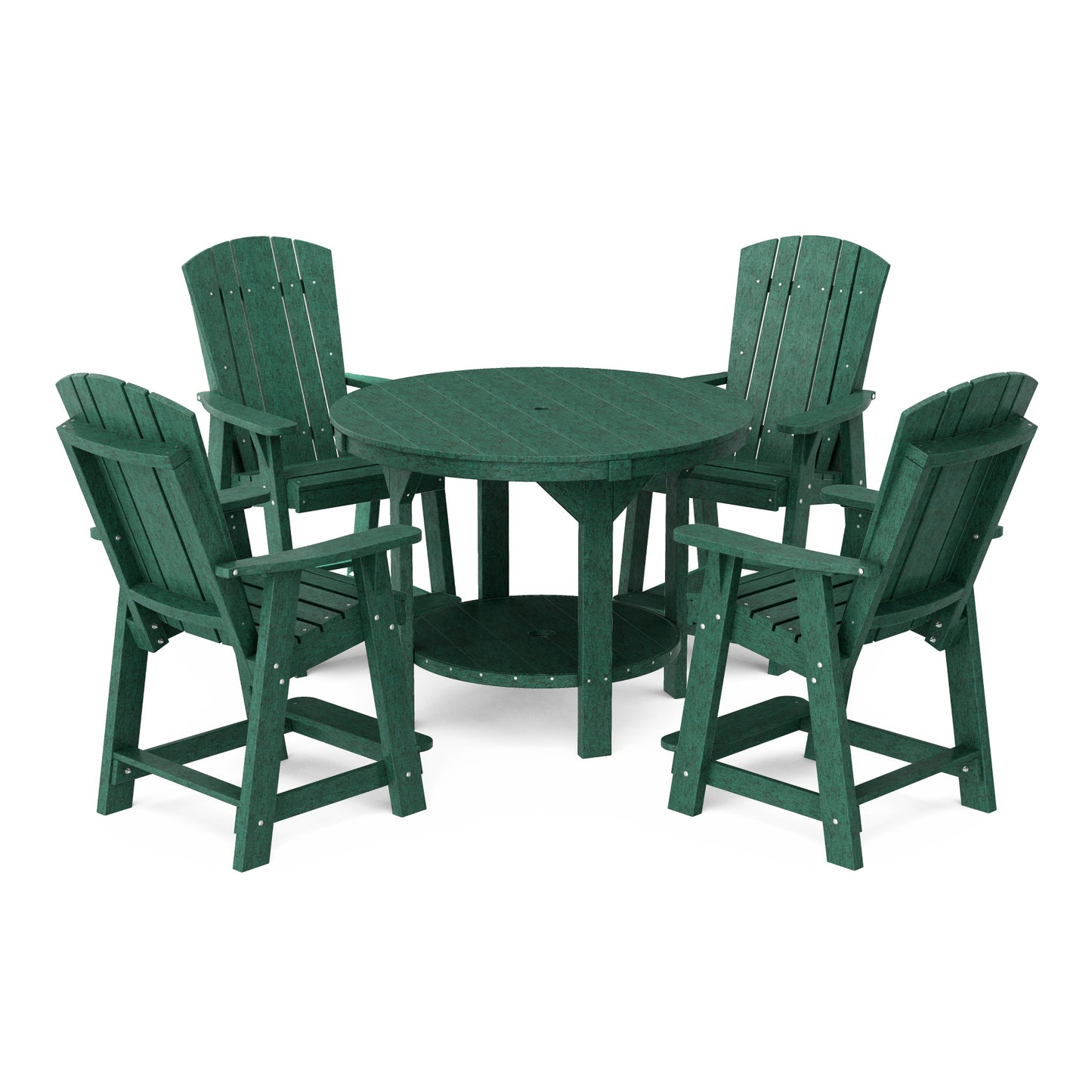 Heritage 5-Piece Round Counter Height Dining Set