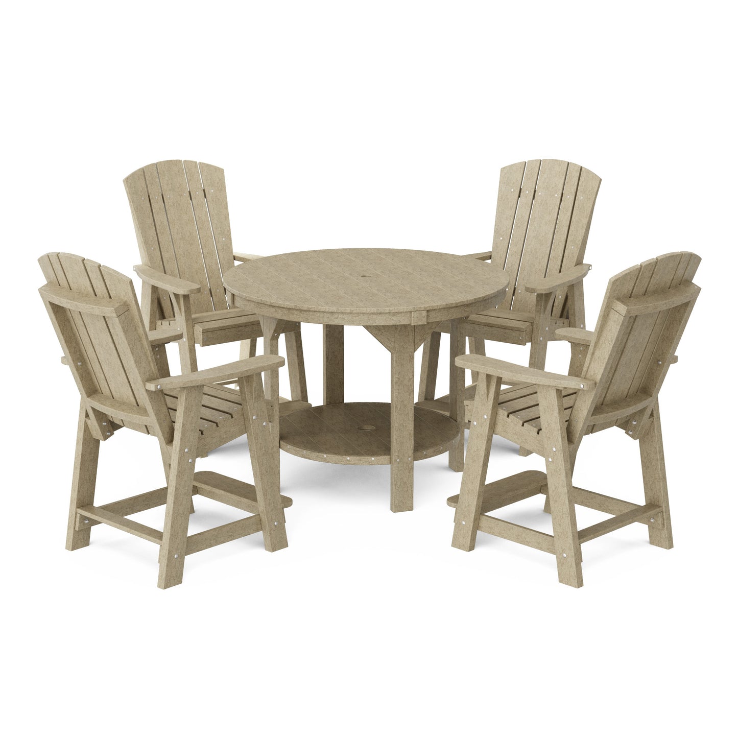 Heritage 5-Piece Round Counter Height Dining Set