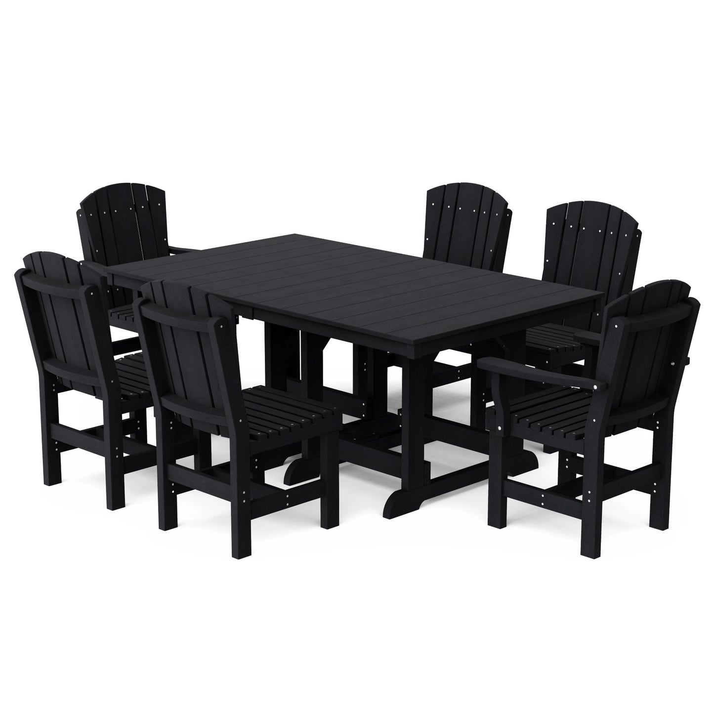 Heritage 7-Piece 44" x 72" Dining Set