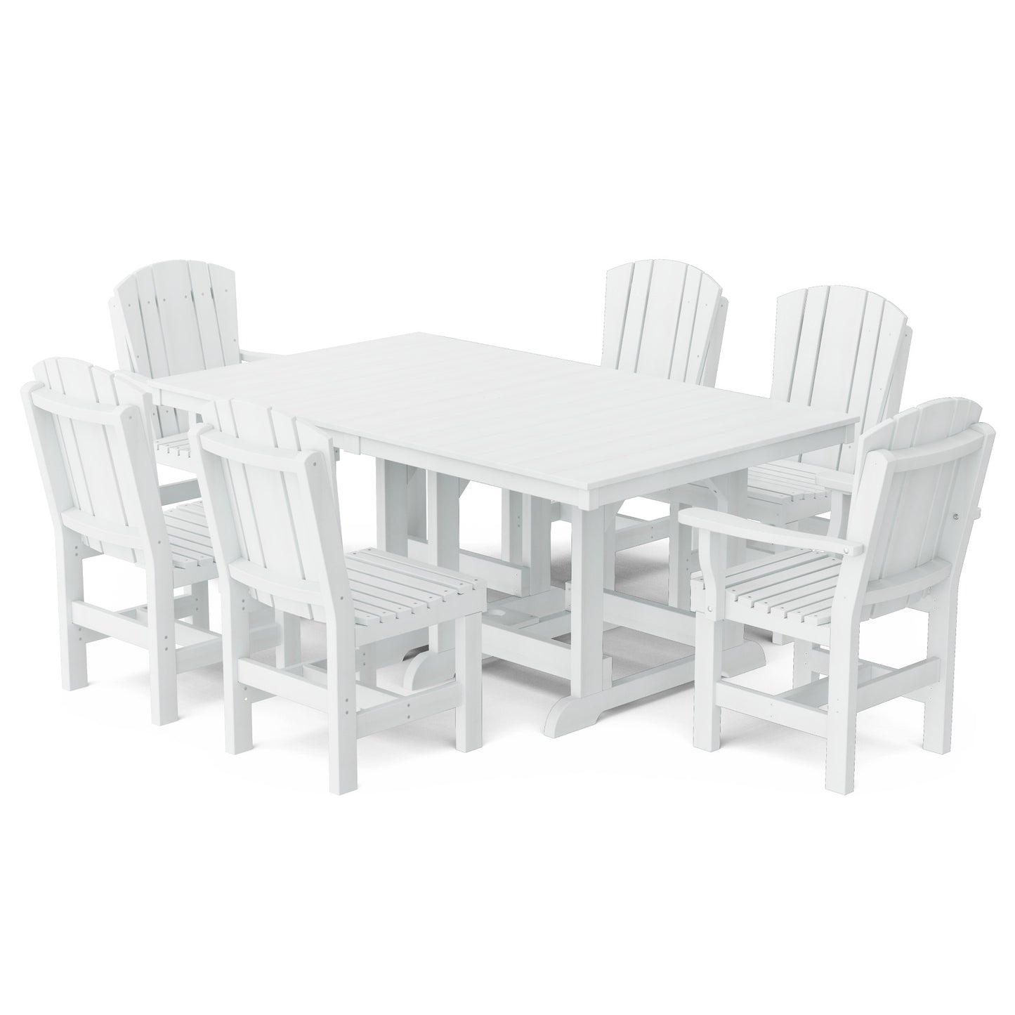 Heritage 7-Piece 44" x 72" Dining Set