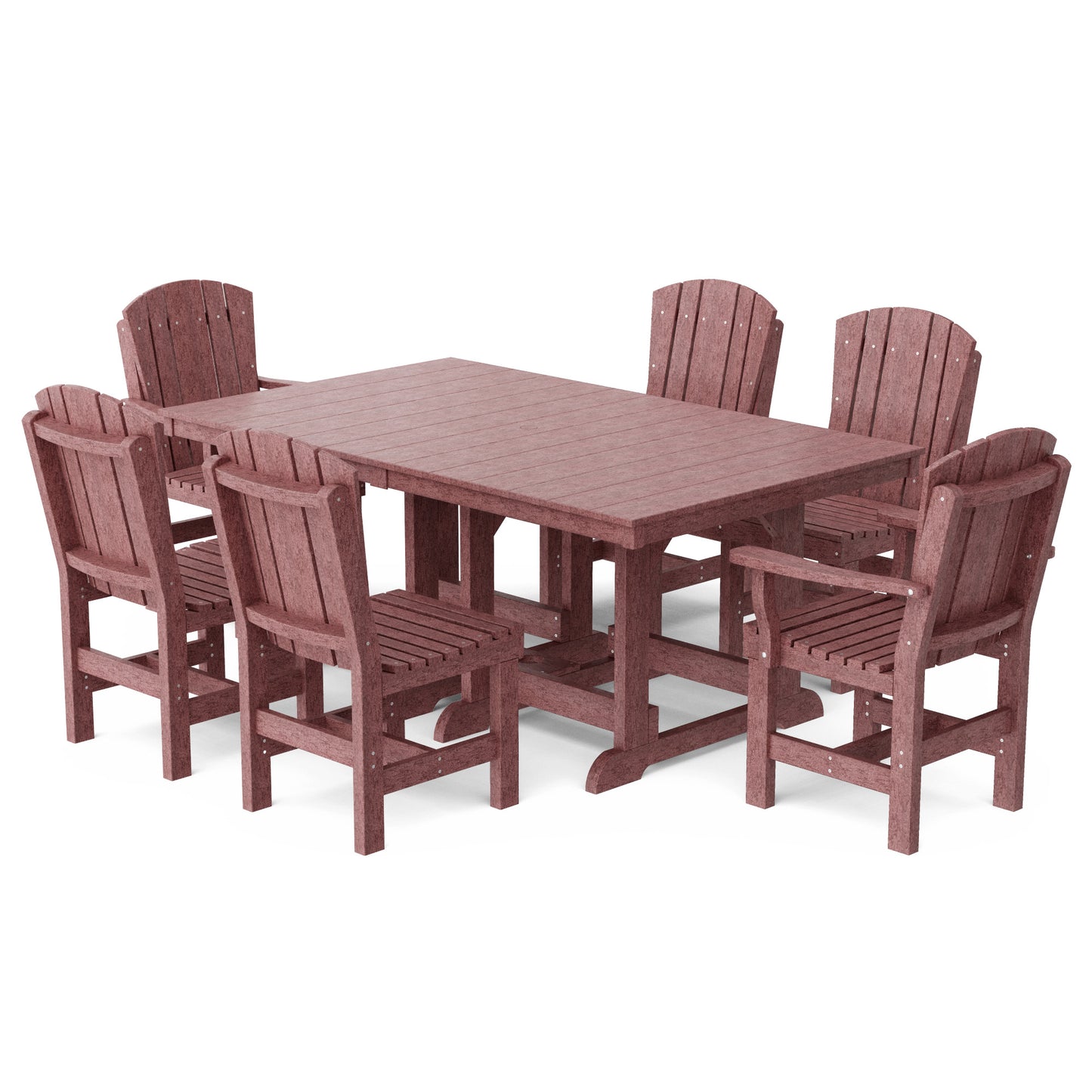 Heritage 7-Piece 44" x 72" Dining Set