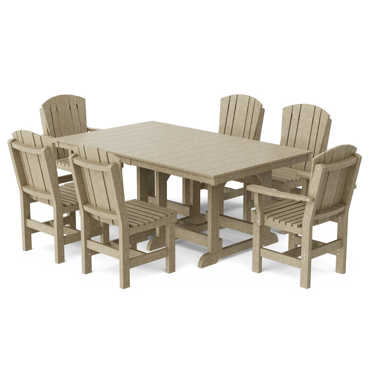 Heritage 7-Piece 44" x 72" Dining Set