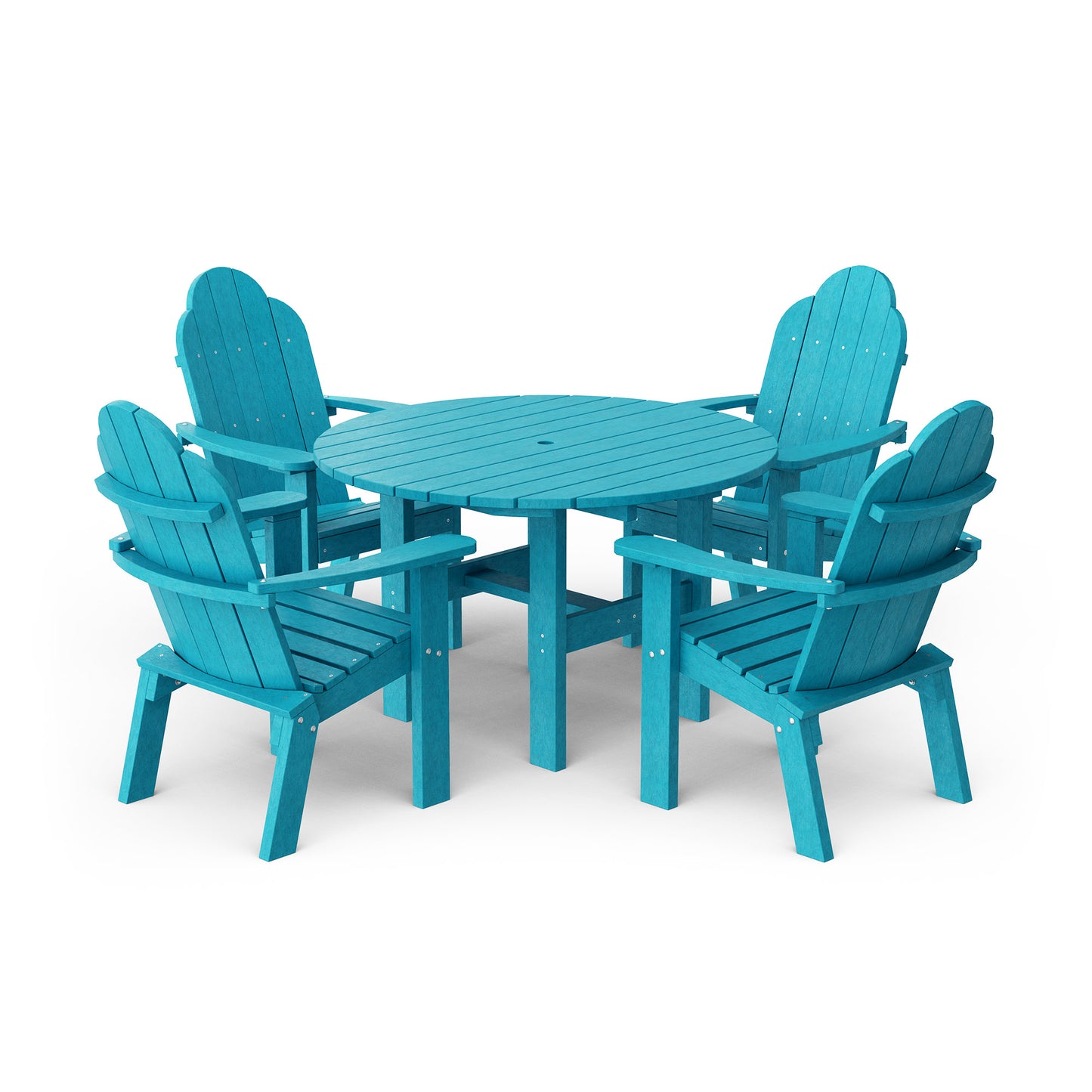 Classic Adirondack 5-Piece Round Dining Set