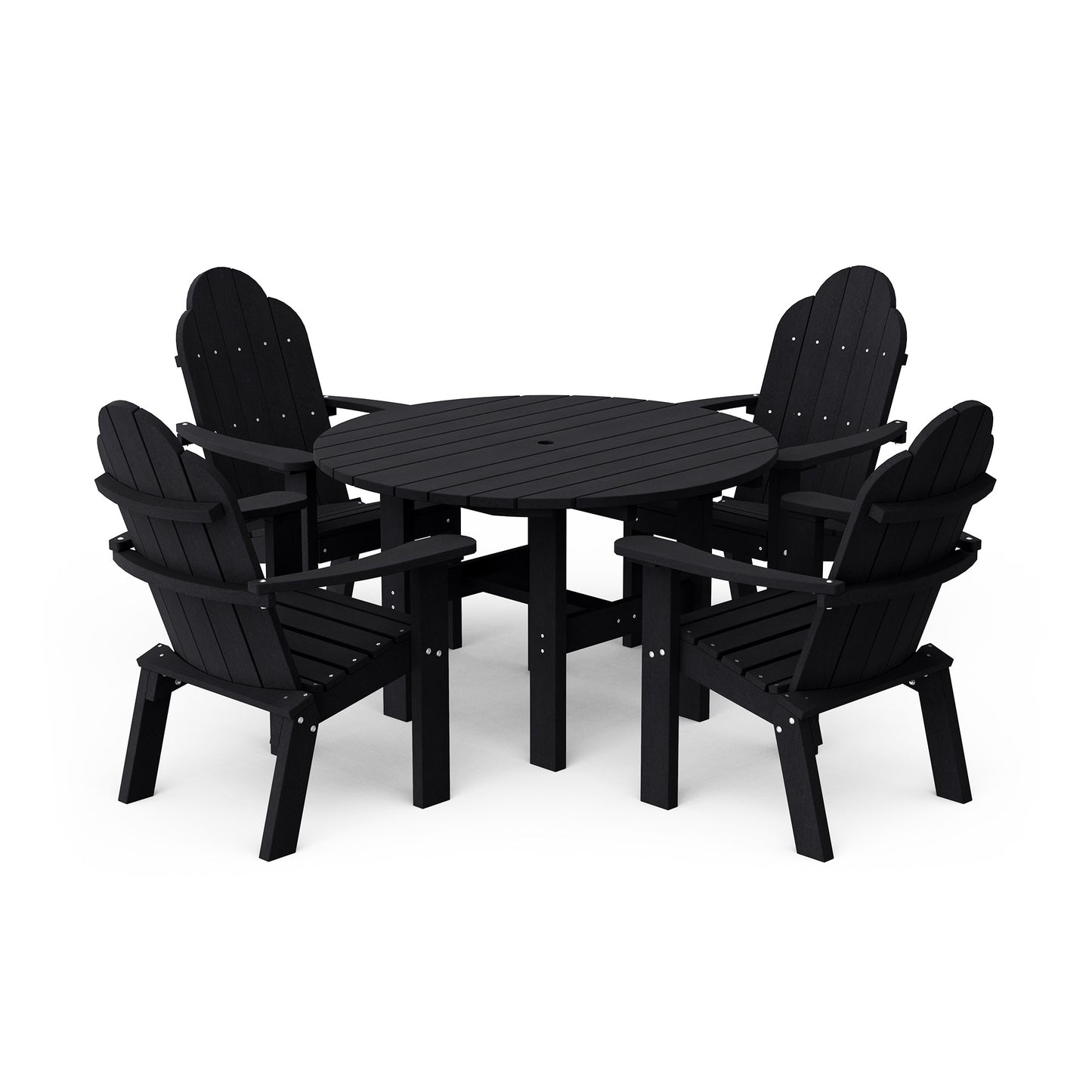 Classic Adirondack 5-Piece Round Dining Set