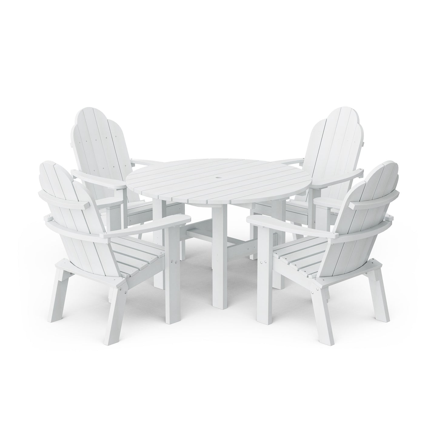 Classic Adirondack 5-Piece Round Dining Set