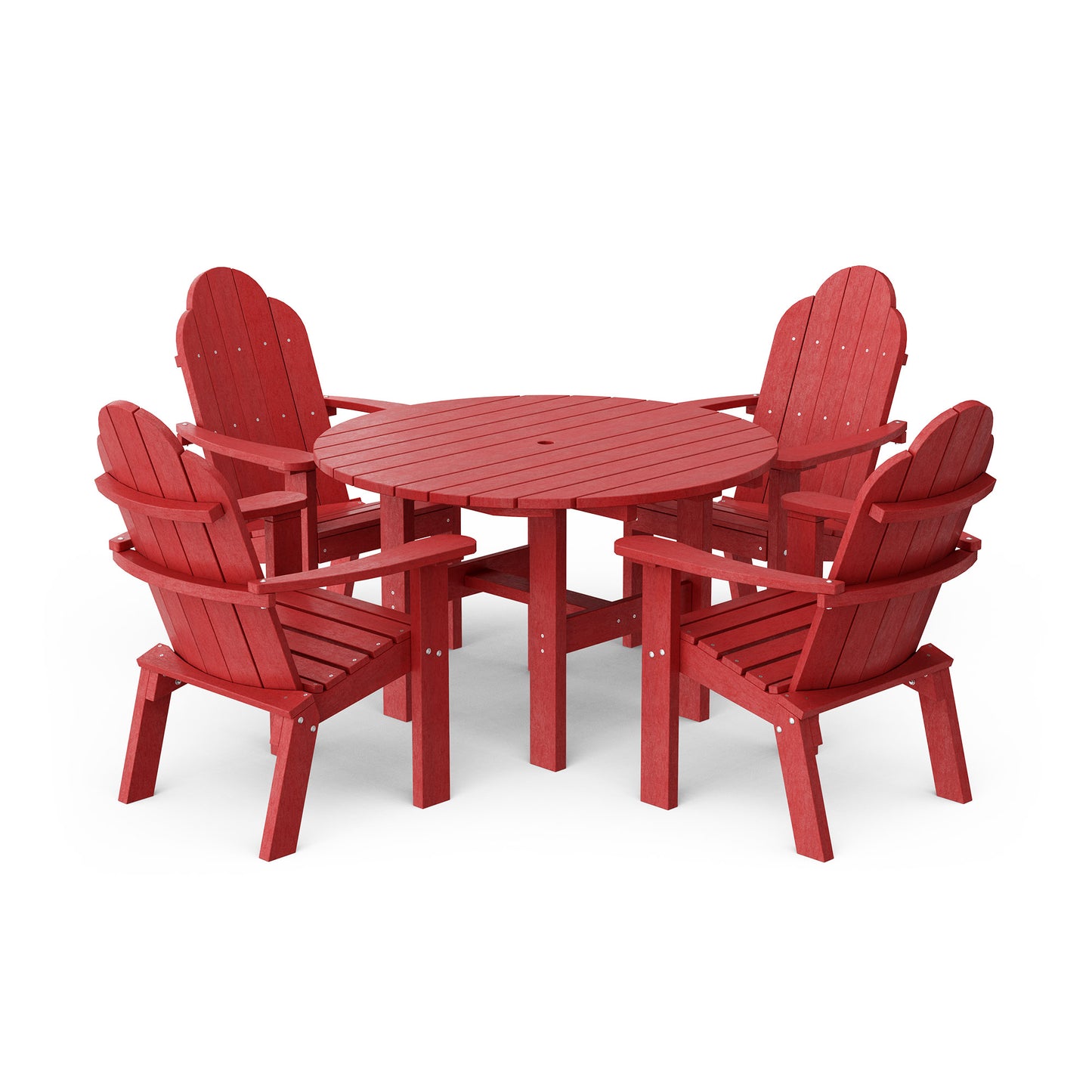 Classic Adirondack 5-Piece Round Dining Set