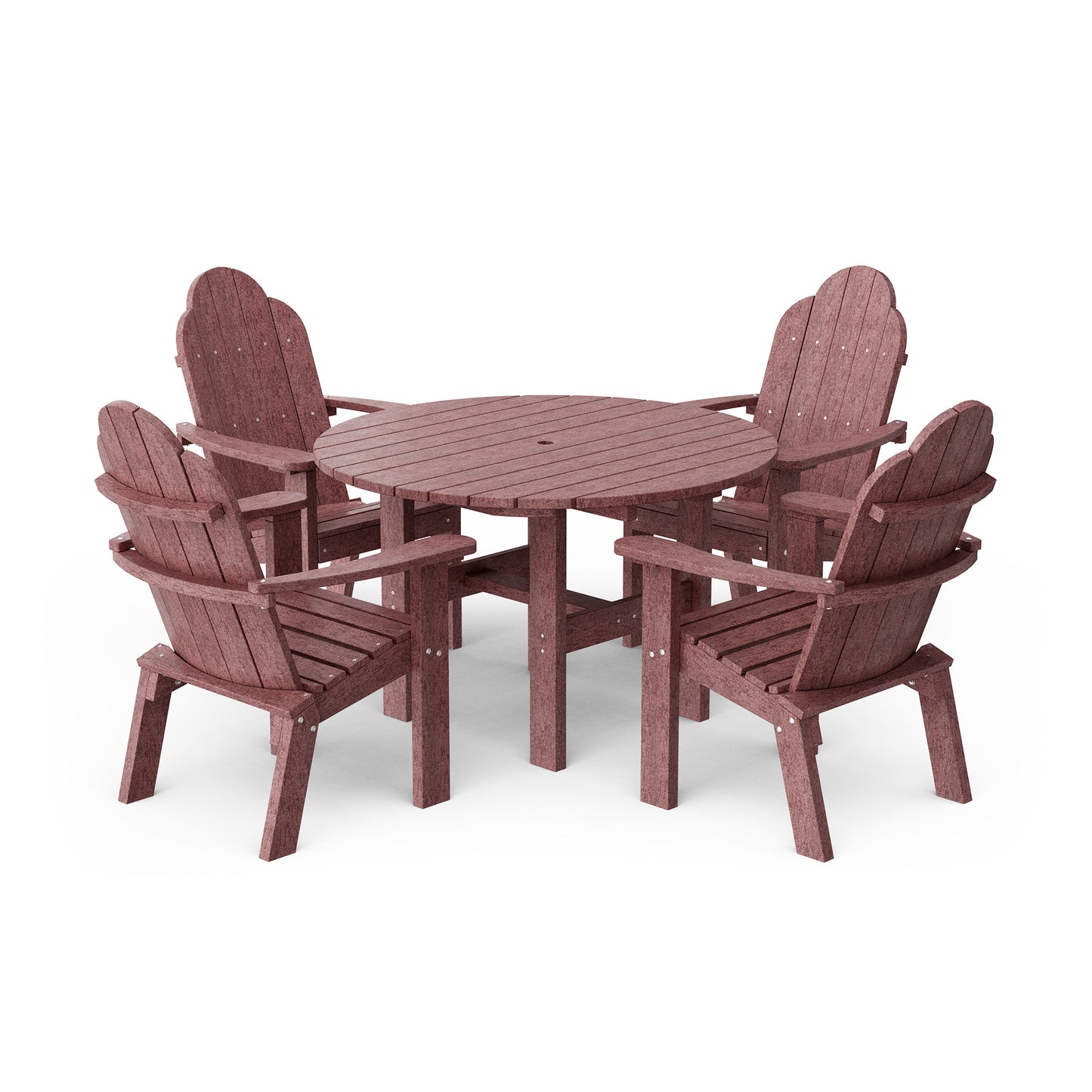 Classic Adirondack 5-Piece Round Dining Set