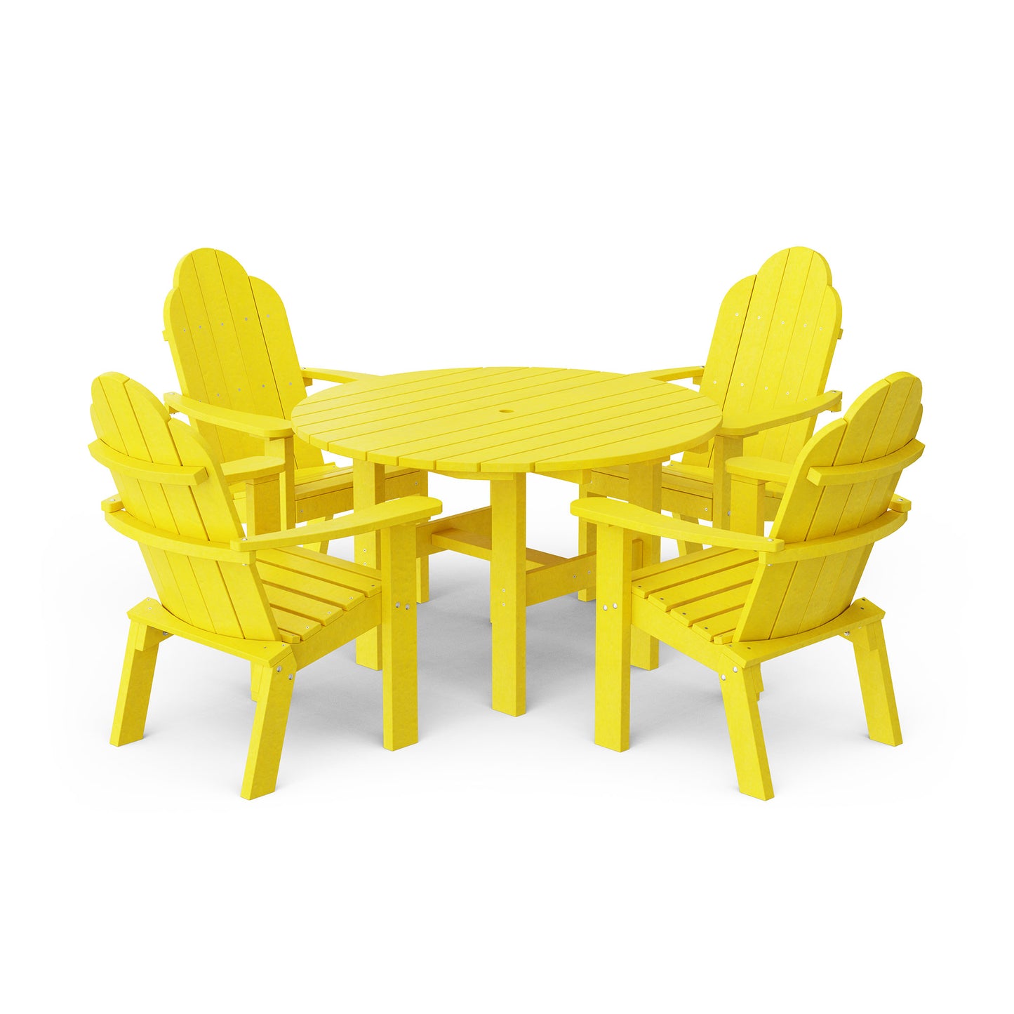 Classic Adirondack 5-Piece Round Dining Set