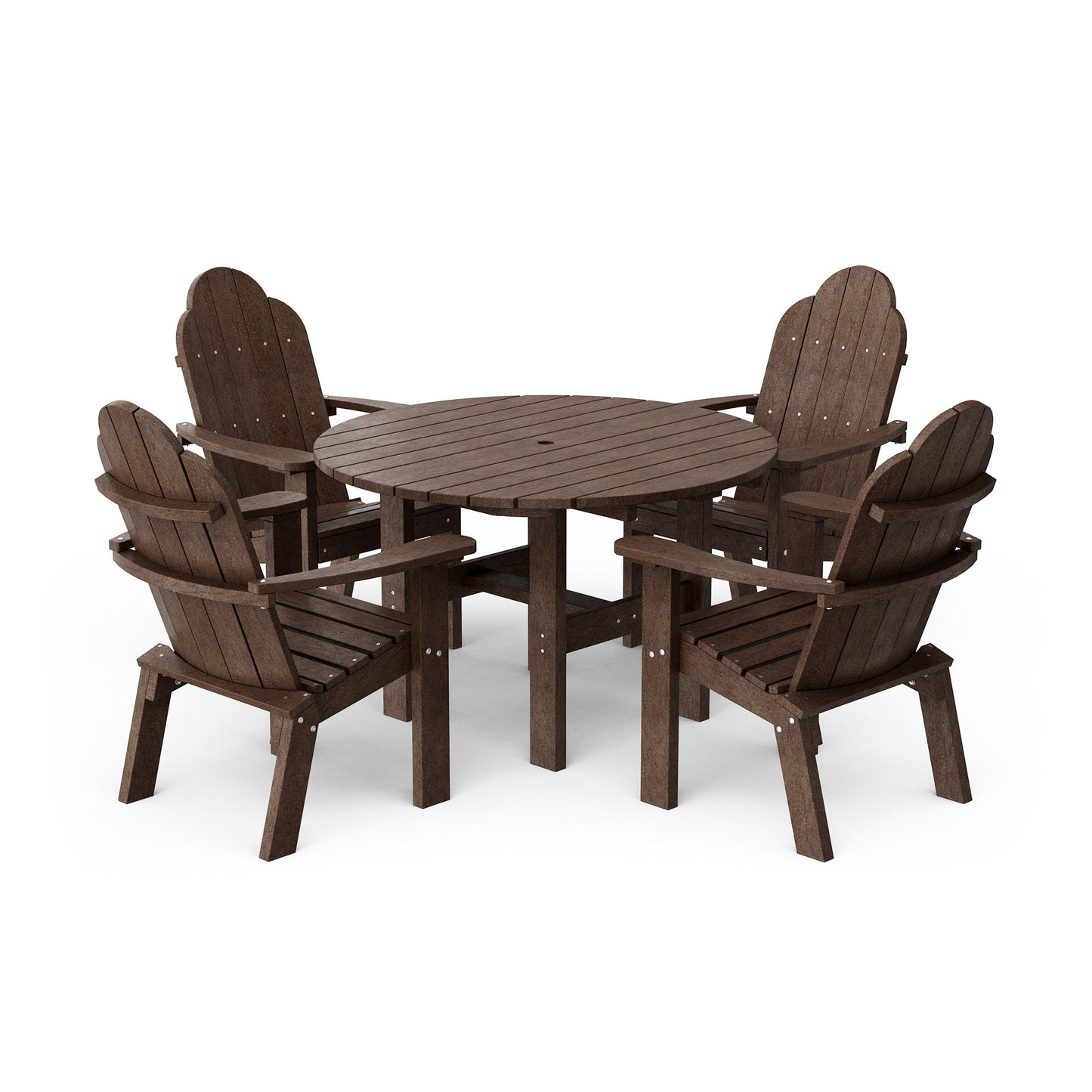 Classic Adirondack 5-Piece Round Dining Set