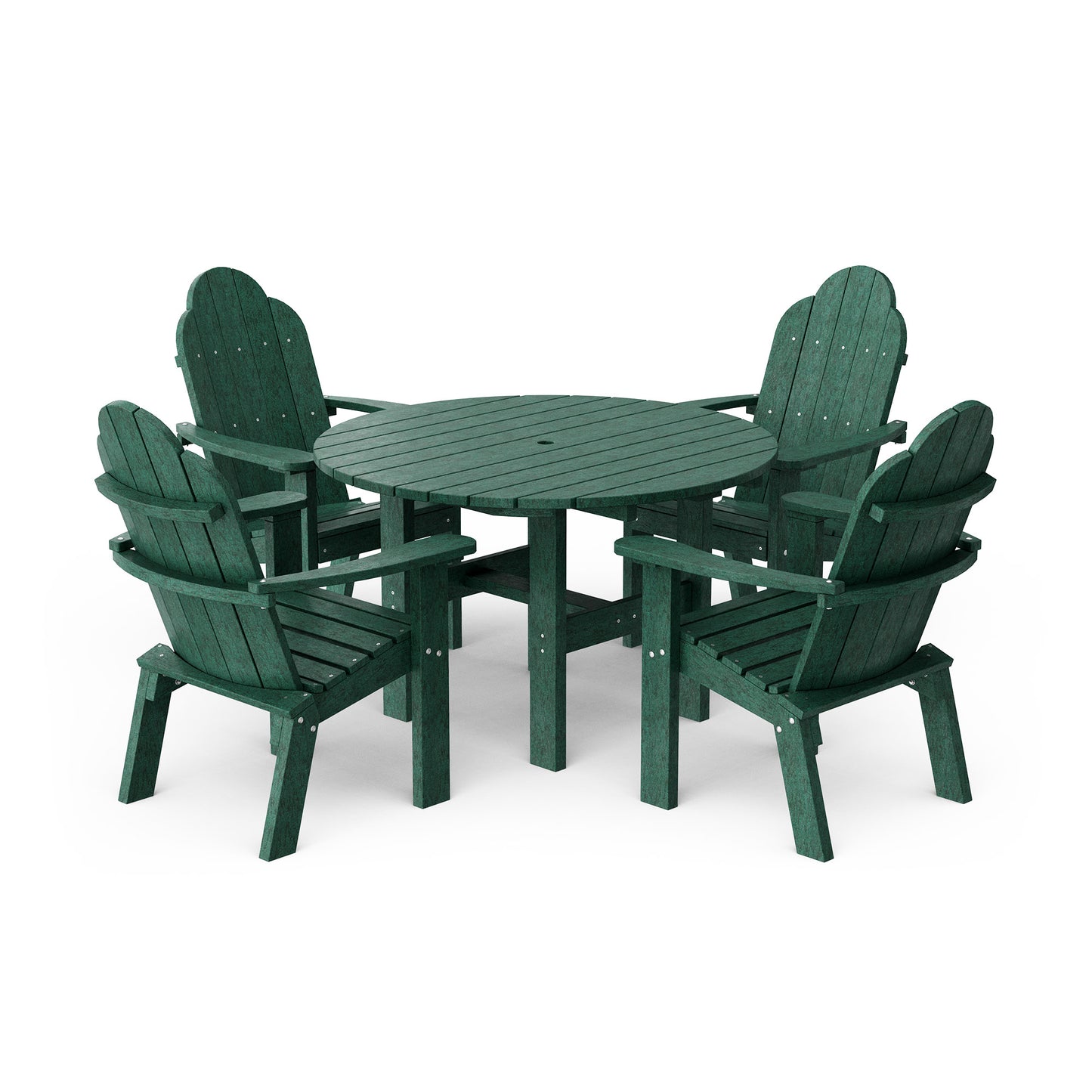 Classic Adirondack 5-Piece Round Dining Set