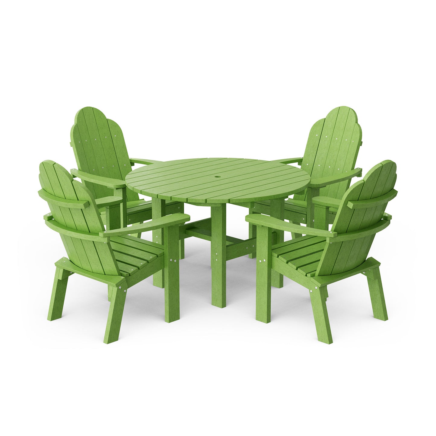 Classic Adirondack 5-Piece Round Dining Set