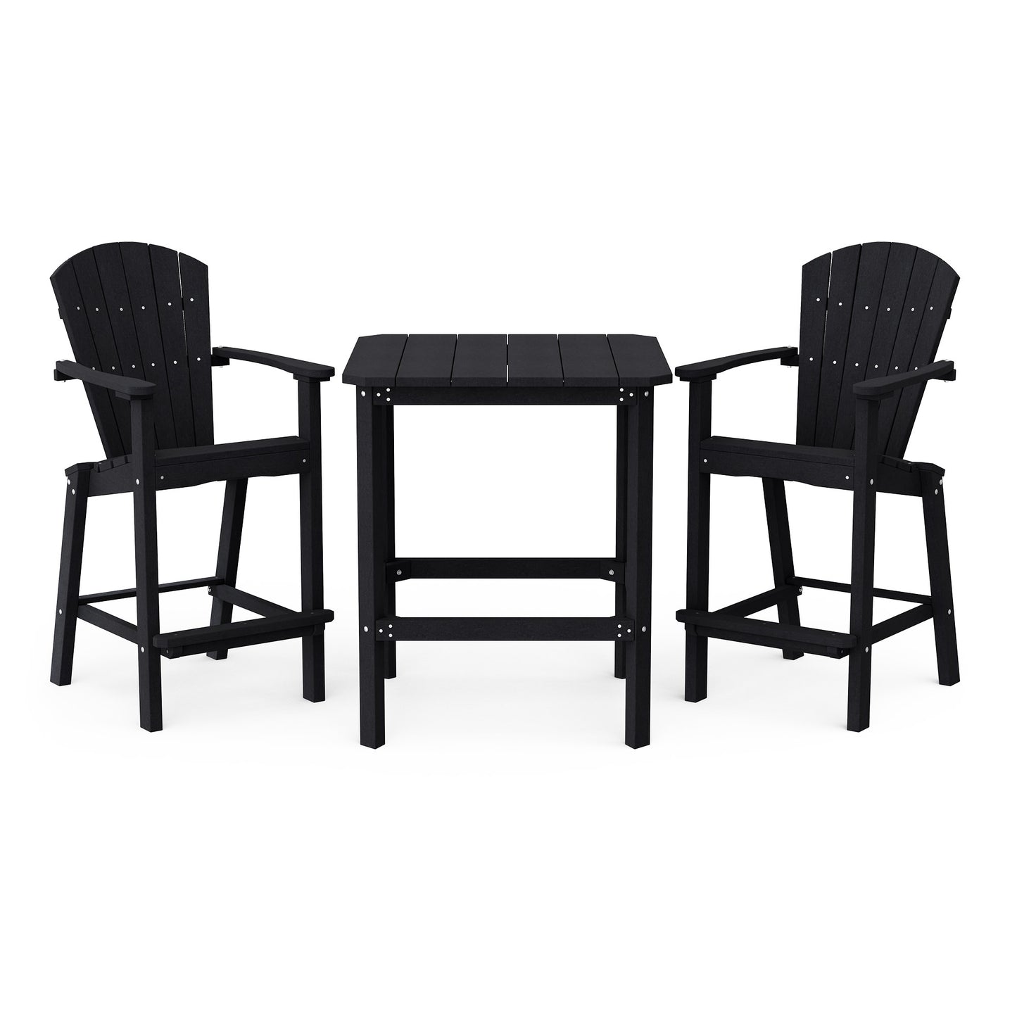 Classic Adirondack 3-Piece Bar Height Bistro Set