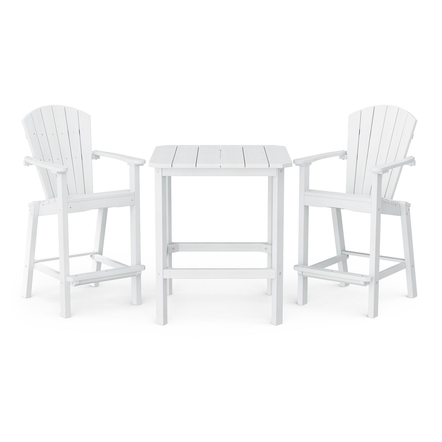 Classic Adirondack 3-Piece Bar Height Bistro Set