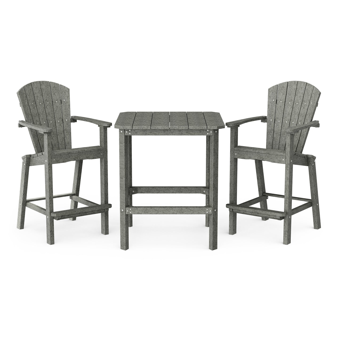 Classic Adirondack 3-Piece Bar Height Bistro Set