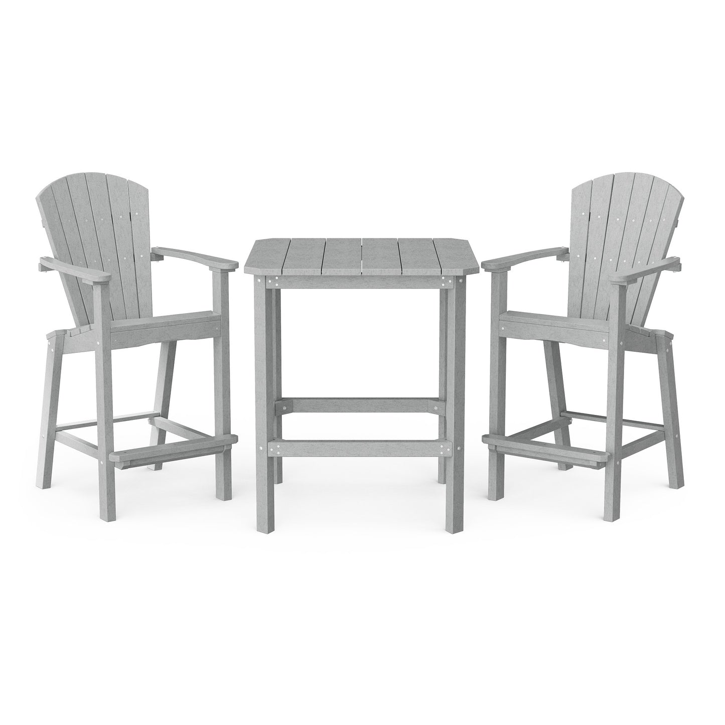 Classic Adirondack 3-Piece Bar Height Bistro Set
