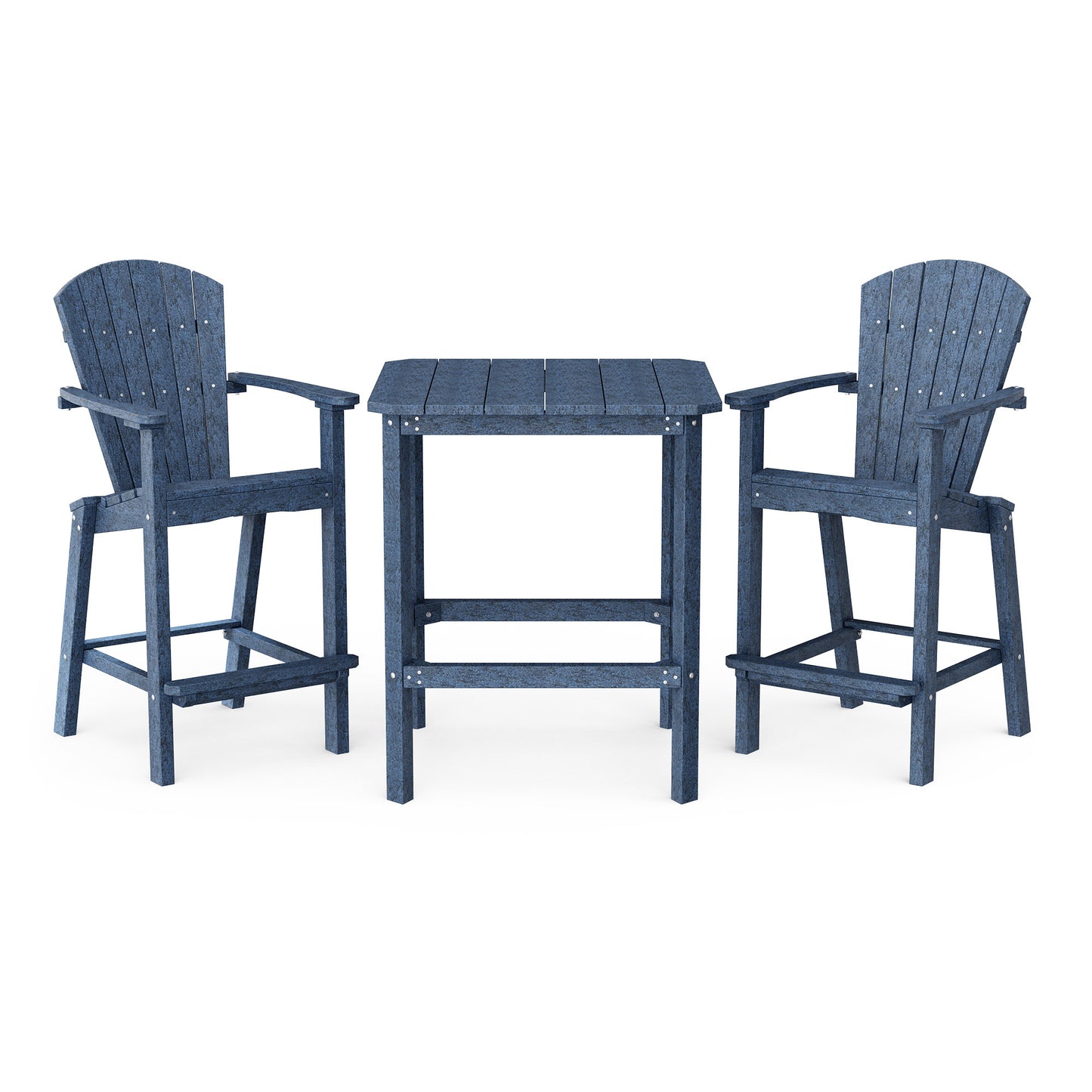 Classic Adirondack 3-Piece Bar Height Bistro Set