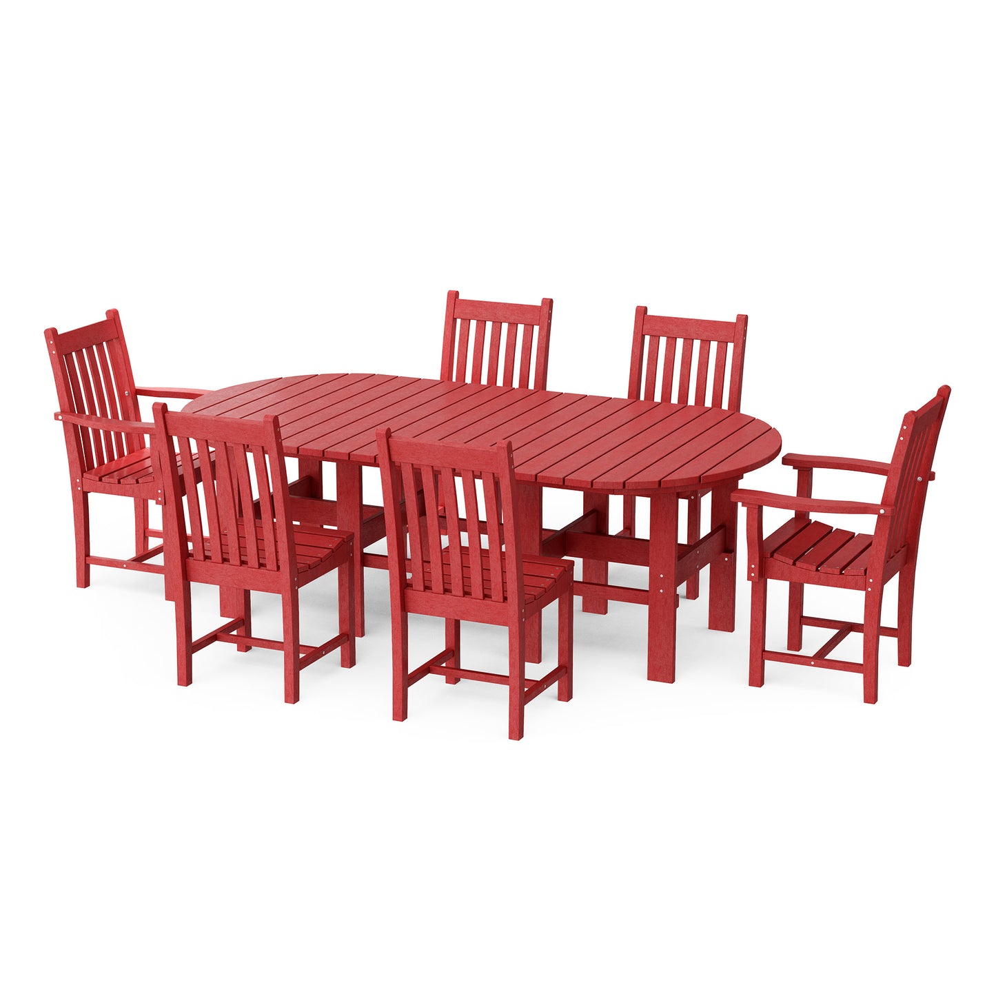 Classic 7-Piece Oval Dining Set