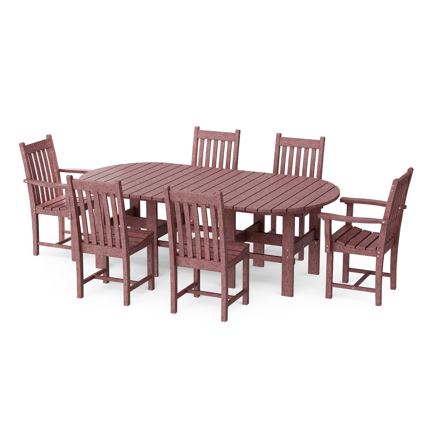 Classic 7-Piece Oval Dining Set