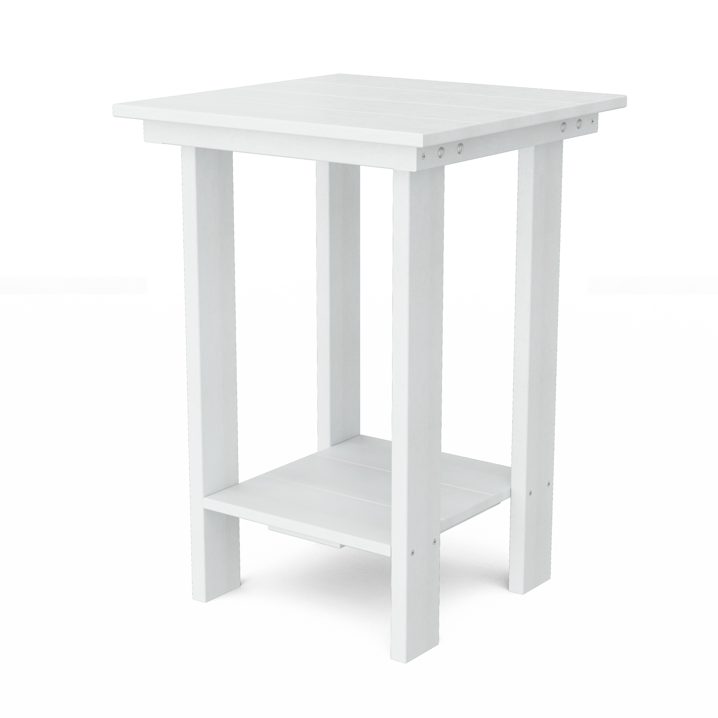 Contemporary Balcony Table, White