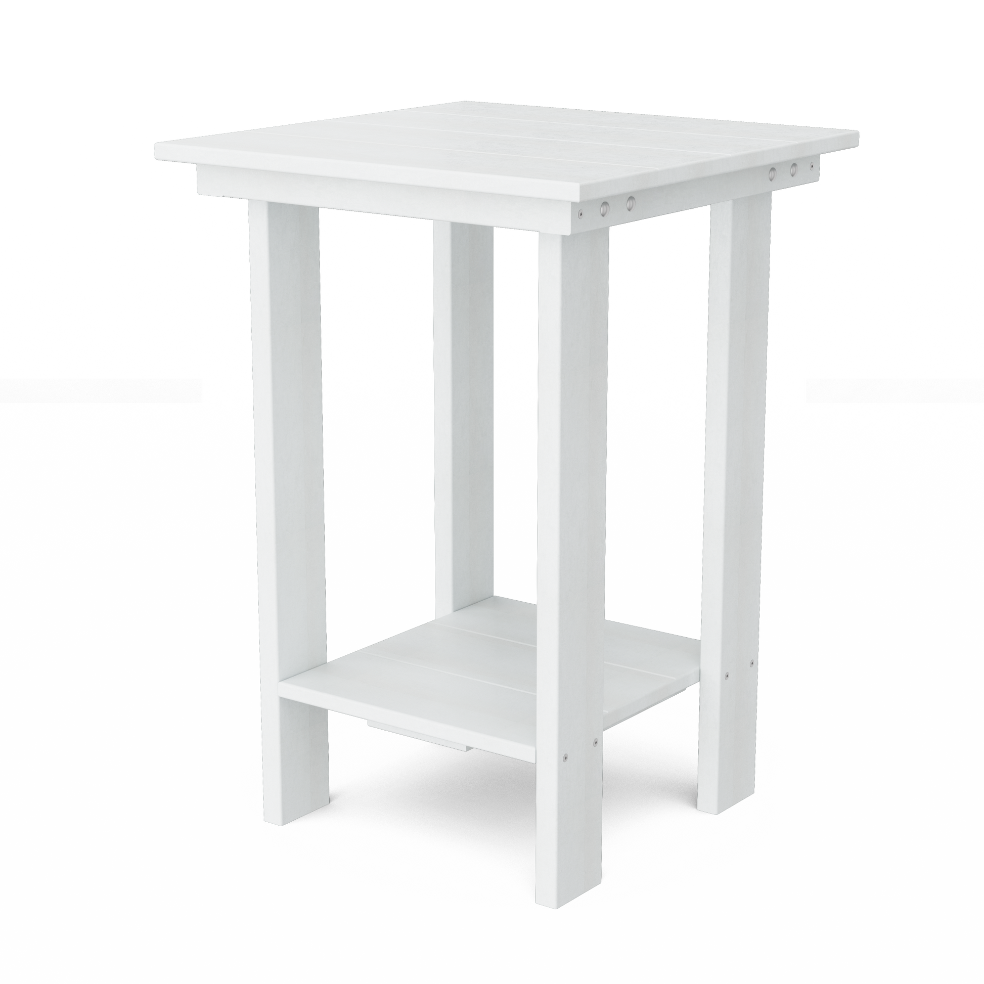 Contemporary Balcony Table, White