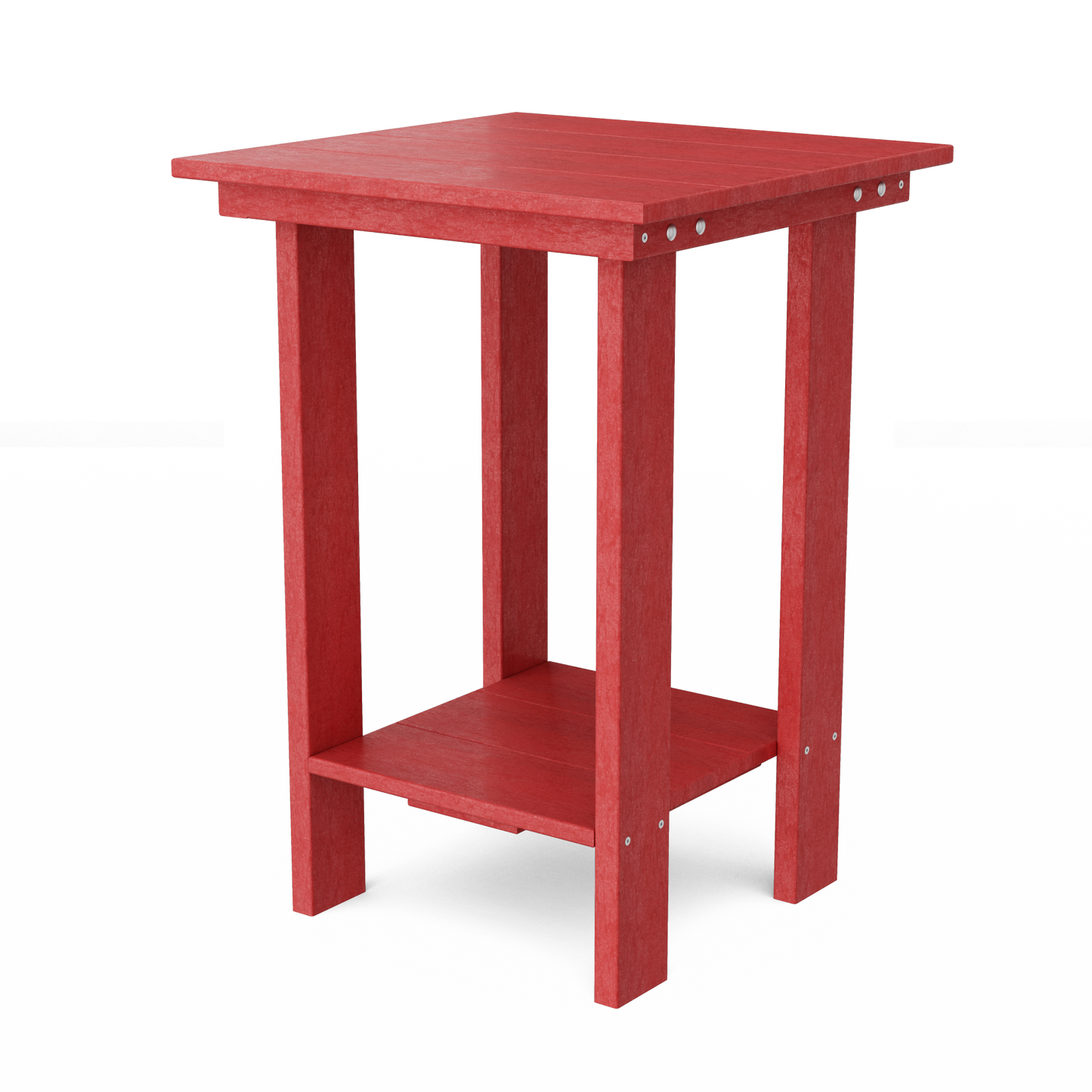 Contemporary Balcony Table, Cardinal Red
