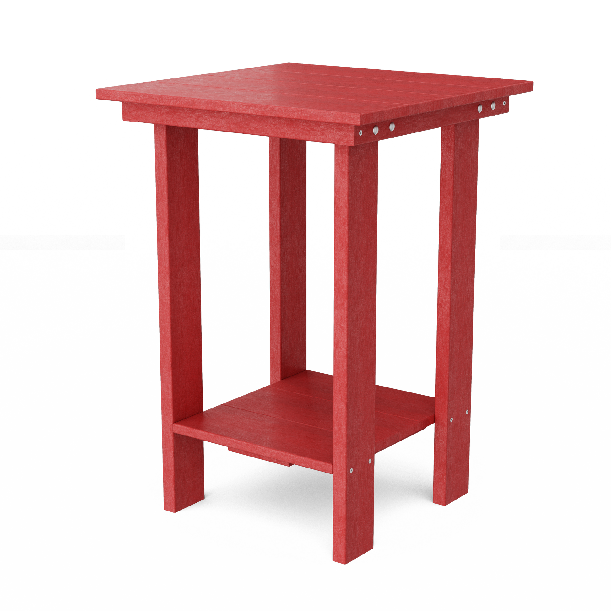 Contemporary Balcony Table, Cardinal Red